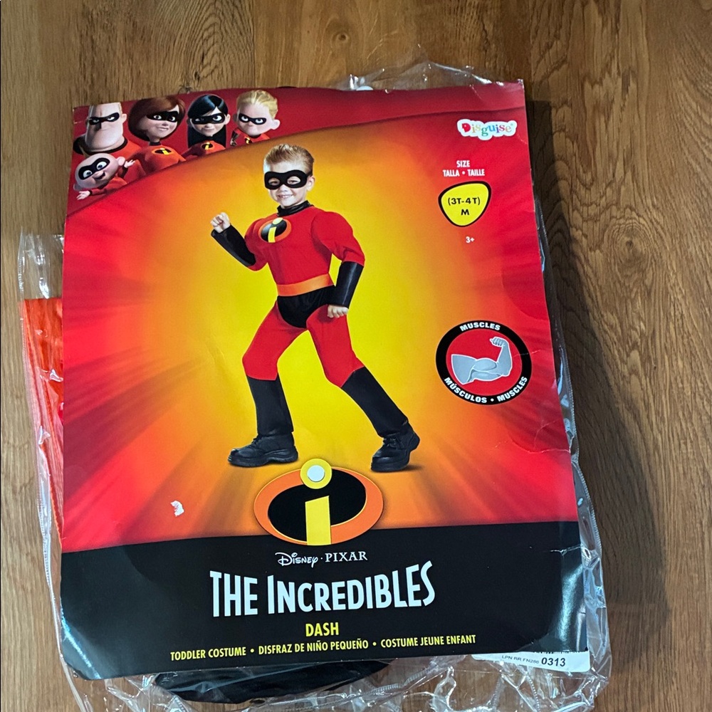 Disguise The Incredibles Dash Kids Costume - Red and Black